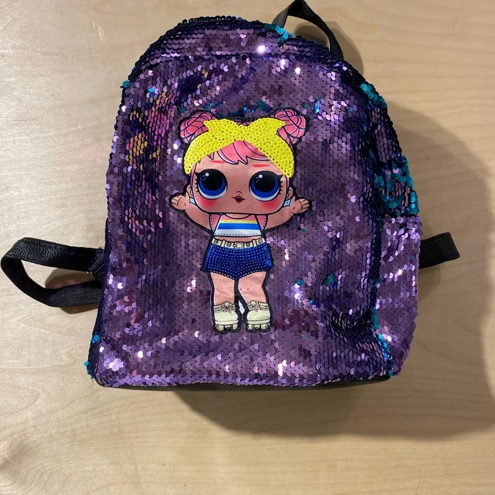 L.O.L. Surprise! Purple Sequin Backpack (NQ)